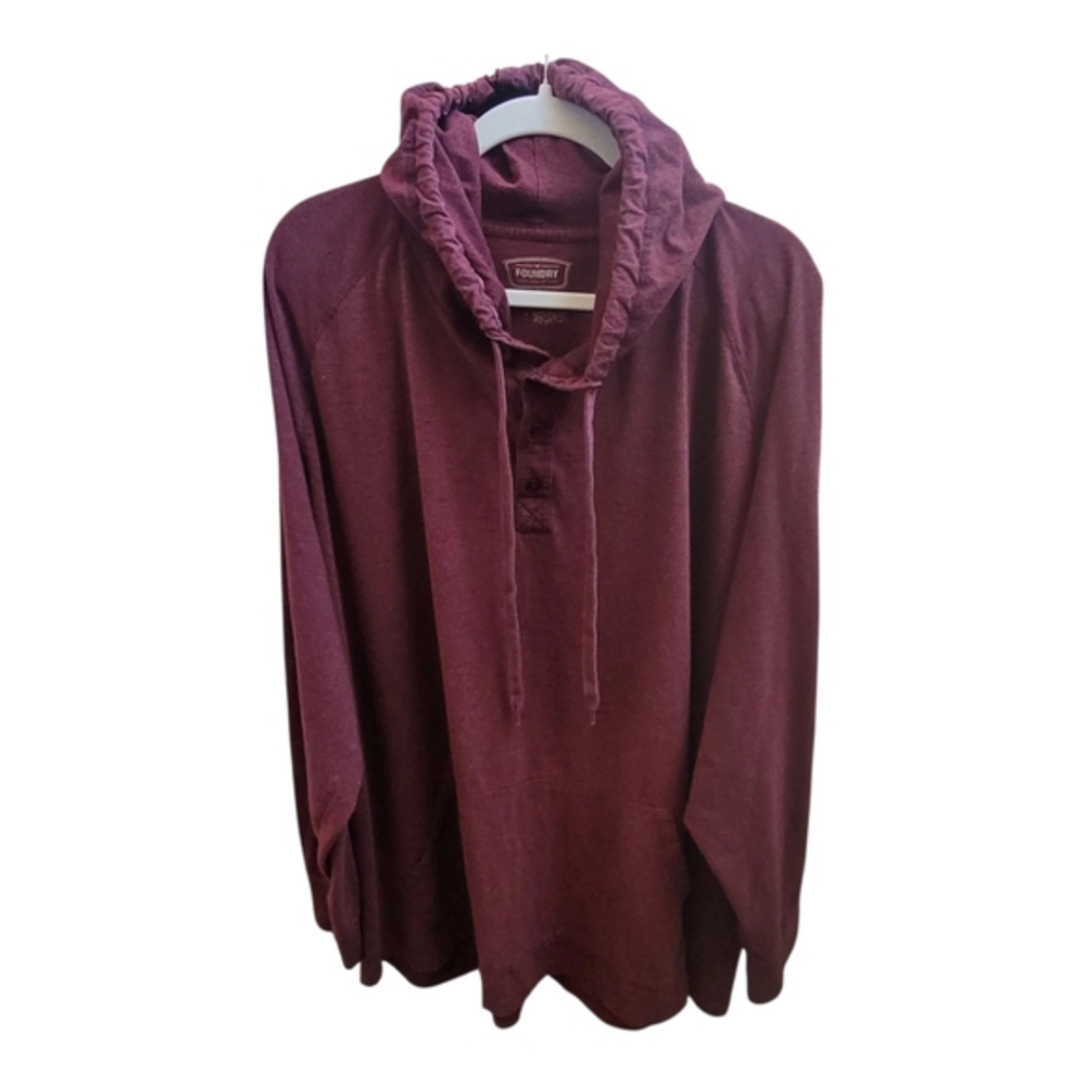 Burgundy Hooded Sweatshirt